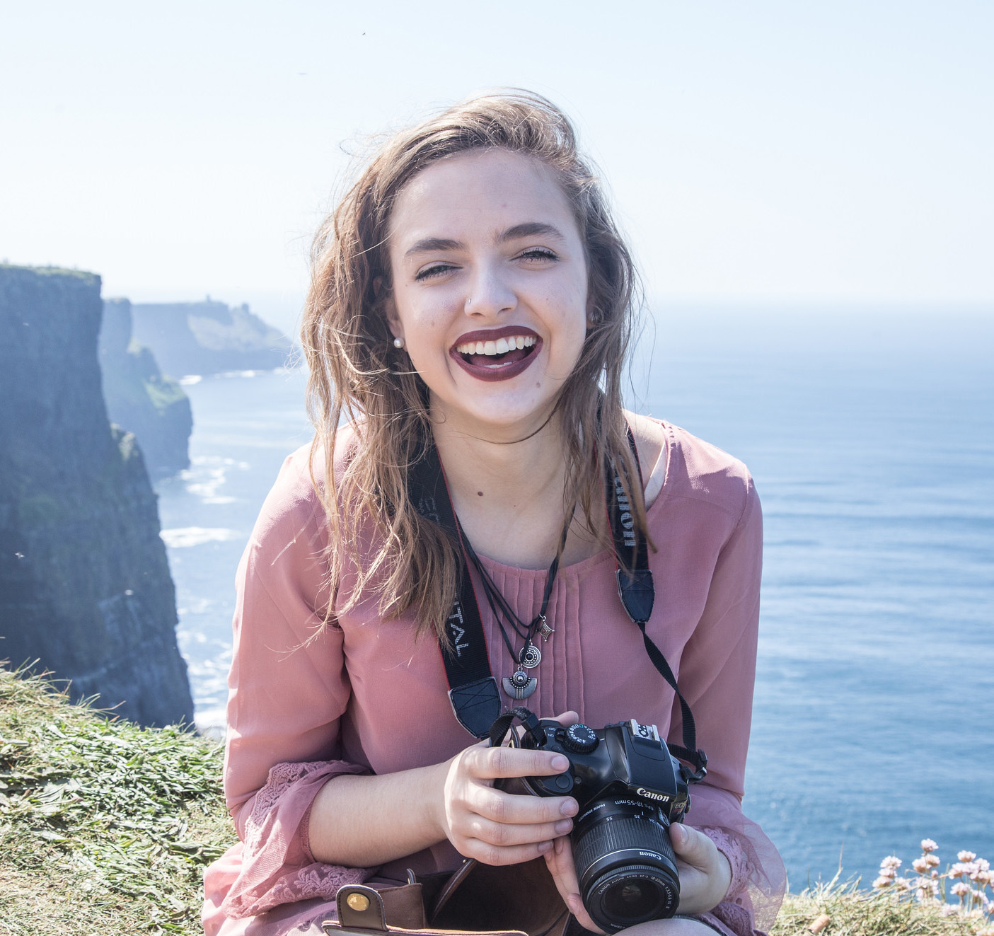 Pictured is a Point Park study abroad student.